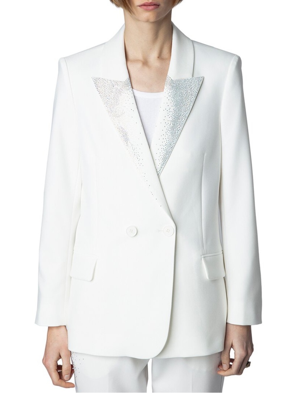 ZADIG & VOLTAIRE | Visit Tailleur Strass Rain Blazer - White